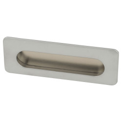 Touchpoint Rectangular Flush Cabinet Pull Handle - 106 x 39mm - Matt Chrome