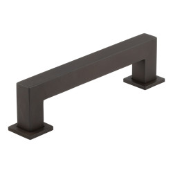Burlington by Frelan Trafalgar 25mm Square D-Bar Cabinet Pull Handle - 128mm c/c - Dark Bronze