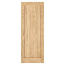 LPD Belize 5 Panel Pre-Finished Solid Internal FD30 Fire Door - 2040 x 726 x 44mm - Oak