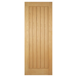 LPD Mexicano 5 Panel Unfinished Solid Internal FD30 Fire Door - 1981 x 762 x 44mm - Oak