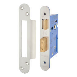 Altro Architectural 3 Lever Sashlock - 65mm Case - 44mm Backset - Radius - Satin Stainless Steel