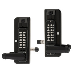Borg BL3435KO External Marine Grade ECP Back to Back Trigger Release Deadbolt Gate Code Lock - Black