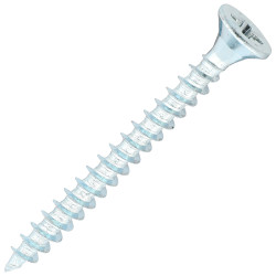 SiDAX General Purpose Pozi Countersunk Wood Screws - 4.0 x 40mm - Zinc Plated - Pack of 200