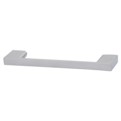 Altro 9mm Slim D-Bar Cabinet Pull Handle - 96mm Centres - Brushed Chrome