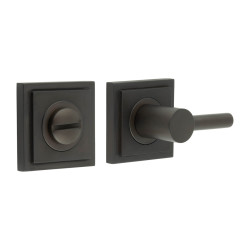 Burlington by Frelan Easy Turn & Release with Square Stepped Rose - 54 x 54mm - Dark Bronze