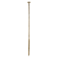 TIMCO Classic Pozi Countersunk Wood Screws - 6.0 x 200mm - Yellow Zinc - Pack of 100