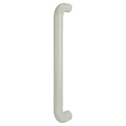 Hoppe AR602/425 Nylon D-Bar Door Pull Handle - Bolt Fix - 425mm c/c - Diamond White