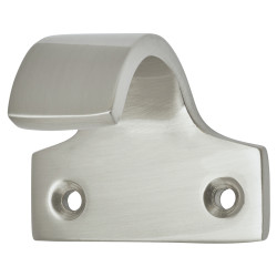 Hampstead Heavy Cast Pattern Sash Window Finger Lift - 50 x 36mm - Satin Chrome