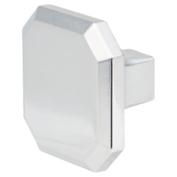 Crofts & Assinder Corbusier Square Cabinet Knob - 34 x 34mm - Polished Chrome