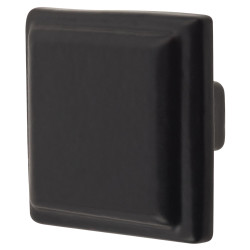 Crofts & Assinder Windsor Square Cabinet Knob - 34 x 34mm - Matt Black