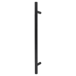 Hampstead Matt Black 23mm Lines T-Bar Pull Handle - 450mm Centres