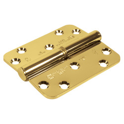 Royde & Tucker (H101) Hi-Load Lift-Off Grade 11 Butt Fire Door Hinge - 100x88x3mm - Left - Pol Brass