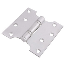 Parliament Hinge - 102 x 102 x 3mm - Satin Stainless Steel - Pair