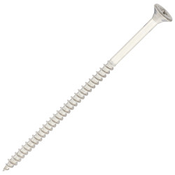 SiDAX Pozi Countersunk Wood Screws - 5.0 x 100mm - A2 Stainless Steel - Pack of 100