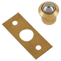 Touchpoint Bales Roller Ball Catch - 13 x 16mm - Polished Brass - Pack of 10
