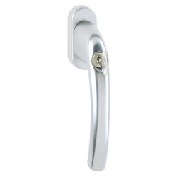 Hoppe TBT4 uPVC/Timber Tilt Before Turn Locking Multipoint Window Handle - Dual - Anodised Silver