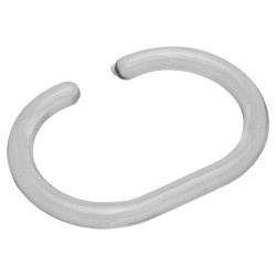 Croydex Shower Curtain Rings - C Ring Type - Clear - Pack of 12