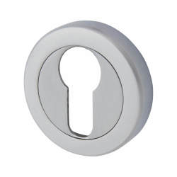 Hampstead Escutcheon - 48mm Diameter - Euro - Satin Chrome