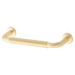 Altro Crewe 10mm Reeded D-Bar Cabinet Pull Handle - 96mm Centres - Satin Brass