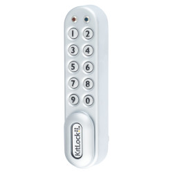 Codelocks Kitlock KL1000 Electronic Locker and Cabinet Code Lock - Silver Grey