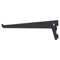 Altro Single Slot Shelf Bracket - 250mm Length - Black