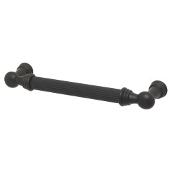 Altro Whitby Lines 10mm T-Bar Cabinet Pull Handle - 128mm Centres - Matt Black
