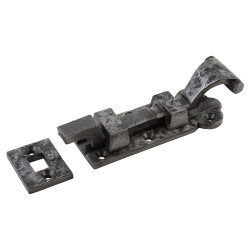 Olde Forge Blacksmith Necked Barrel Bolt - 102 x 35mm - Polished Iron