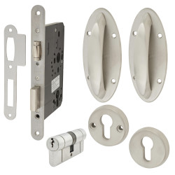 Eclipse Anti-Ligature Communal Door Lock Set - 54mm Thick Doors