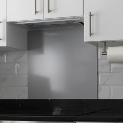 Altro Aluminium Kitchen Splashback - 600 x 750mm - Matt Traffic Grey