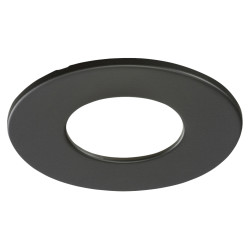 Knightsbridge Fire Rated Recessed Flat Downlight Bezel - Matt Black