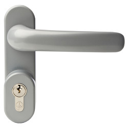 Strand PH361 Outside Access Device with Cylinder - Lever - Silver