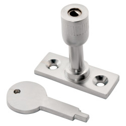 Locking Casement Window Stay Pin - Satin Chrome