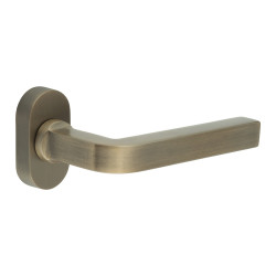 CRES by Frelan CR-104 uPVC Multipoint Door Handle on Oval Rose - Antique Brass