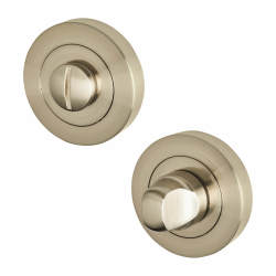 Excel Bathroom Turn & Release - 52mm Diameter - Satin Nickel