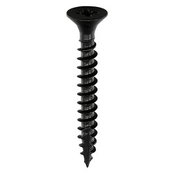 TIMCO Classic Pozi Countersunk Wood Screws - 3.5 x 25mm - Black Passivated - Pack of 200