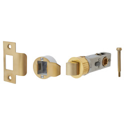 Altro Quick Latch Privacy Tubular Latch - 71mm Case - 57mm Backset - Polished Brass