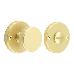 Burlington by Frelan Westbourne Knurled Bathroom Turn & Release - 40mm Diameter - Satin Brass