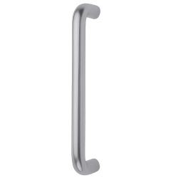 Altro 19mm D-Bar Door Pull Handle - Bolt Fix - 300mm Centres - Satin Aluminium