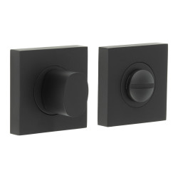 Burlington by Frelan Inner 3 Turn & Release with Square Plain Rose - 47 x 47mm - Matt Black