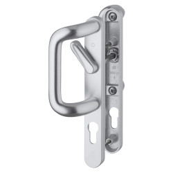 Hoppe 528G/3641N uPVC Patio Lock Door Handle - Euro - LH - Silver