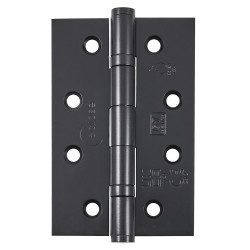 Eclipse Ball Bearing Grade 7 Butt Fire Door Hinge - 102 x 67 x 2mm - Matt Black - Pair