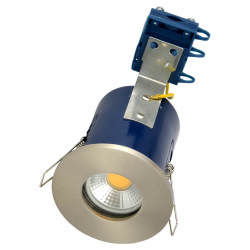 Forum Electralite Yate 50W IP65 Fire Rated LED Fixed Downlight - Satin Chrome