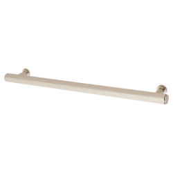Alexander & Wilks Vesper Hex 14mm T-Bar Cabinet Pull Handle - 224mm Centres - Satin Nickel