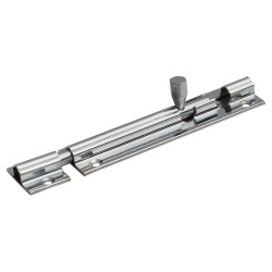 Touchpoint Budget Straight Barrel Bolt - 100 x 25mm - Polished Chrome
