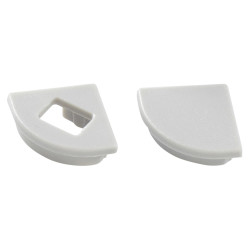 Sensio Beam Angled Profile End Cap Set - Grey