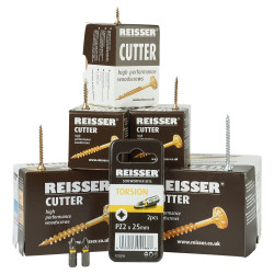 Reisser Cutter Pozi Countersunk Wood Screws Value Trade Pack - Pack of 1000