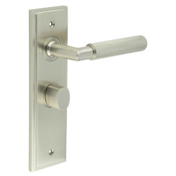 Burlington by Frelan Satin Nickel Fire Rated Bathroom Door Handles - Piccadilly - Inner 2 - 200 x 55mm