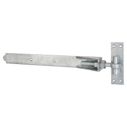 Heavy Duty Adjustable Hook & Band Gate Hinge - 450 x 50mm - Galvanised - Pair