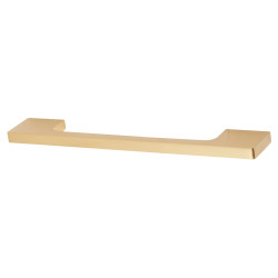 Altro 8mm Slim D-Bar Cabinet Pull Handle - 160mm Centres - Satin Brass