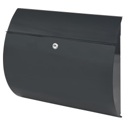 Burg Wachter Toscana Postbox - 330 x 376 x 106mm - Anthracite Grey